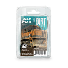 PREORDER AK Interactive - Weathering Sets  - Basic Dirt Effects Weathering Set Train Series