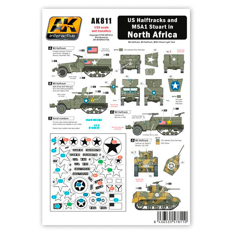 PREORDER AK Interactive - Accessories - Us Halftracks And M5A1 In North Africa