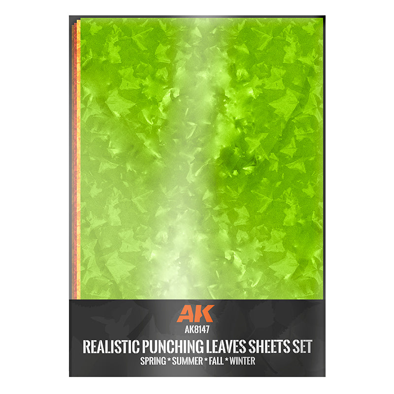 PREORDER AK Interactive - Tools  - Punching Leaves Sheets Set (4 Units Of A4-Size Sheets)