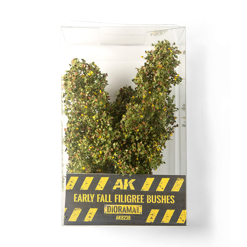 PREORDER AK Interactive - Dioramas - Early Fall Filigree Bushes 1:35