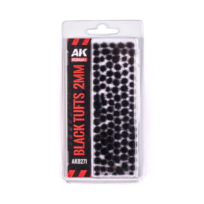 PREORDER AK Interactive - Vegetation - Black - Fantasy Tufts 2mm