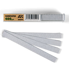 AK Interactive - Tools  - Dry Sandpaper 400 grit X 50 Units