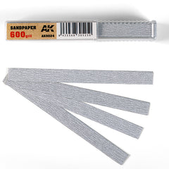 AK Interactive - Tools  - Dry Sandpaper 600 grit X 50 Units