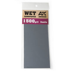 PREORDER AK Interactive - Tools  - Wet Sandpaper 1500 grit. 3 Units