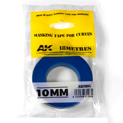 PREORDER AK Interactive - Basics  - Blue Masking Tape For Curves 10mm