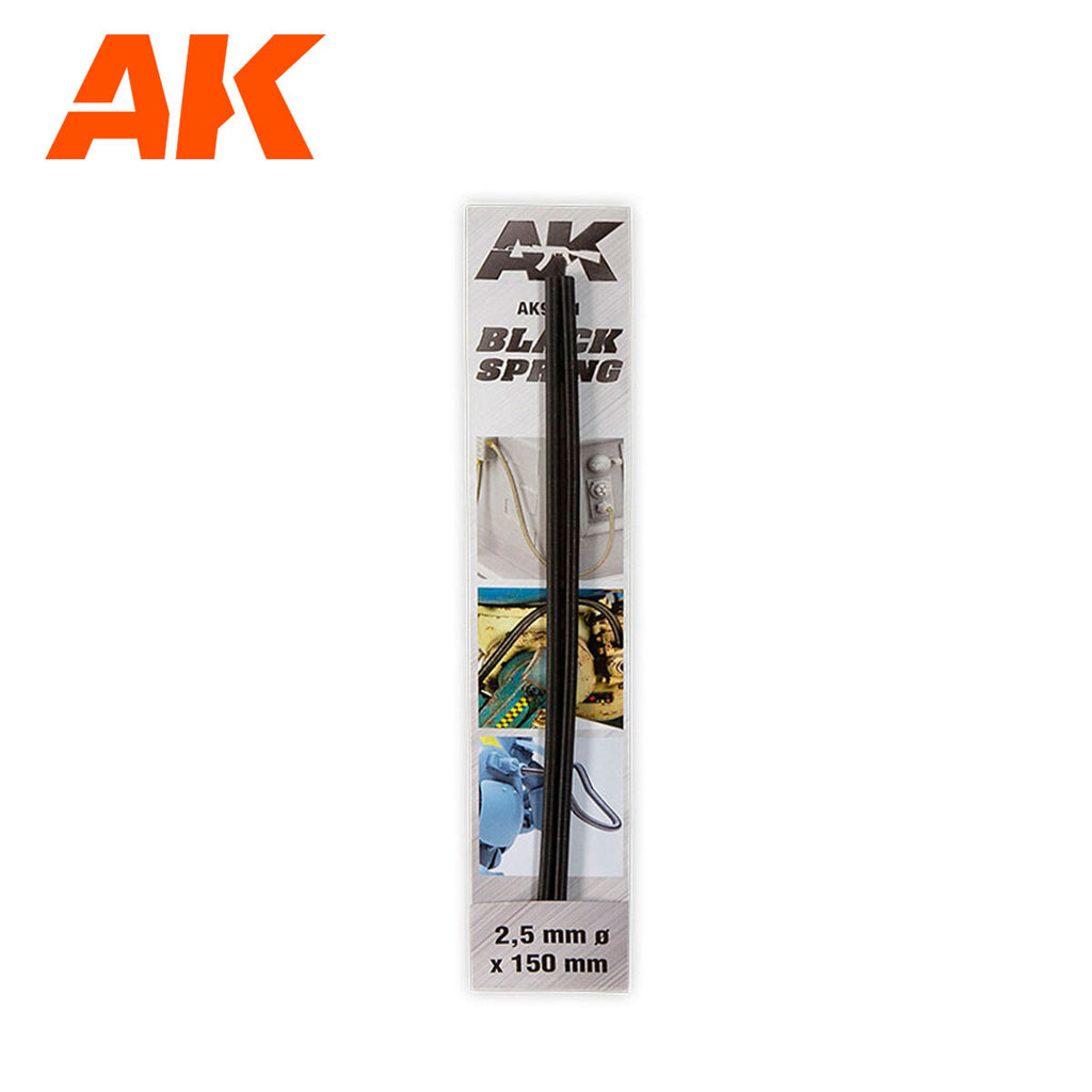 PREORDER AK Interactive - Accessories - Black Spring 2.5mm