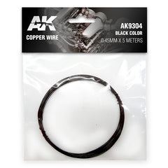 PREORDER AK Interactive - Accessories - Copper Wire 0.45mm X 5 Meters Black Color