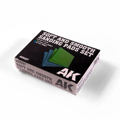 PREORDER AK Interactive - Tools  - Soft And Smooth Sponge Sandpaper Set 4 Units