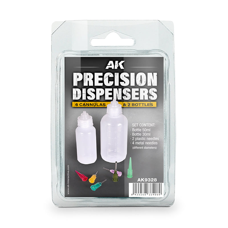 AK Interactive - Tools  - Precision Dispensers (6Cannulas & 2 Bottles)