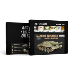 PREORDER AK Interactive - Oils - Vehicle Mapping Technique Lights And Shadows Colors Set