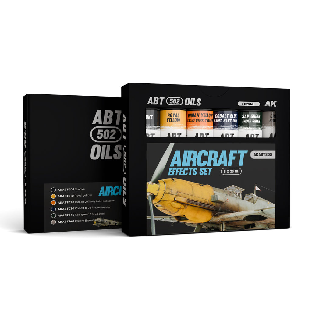 PREORDER AK Interactive - Oils - Aircraft Effects Colors Set