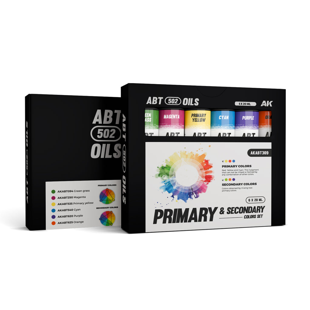 PREORDER AK Interactive - Oils - Primary & Secondary Colors Set