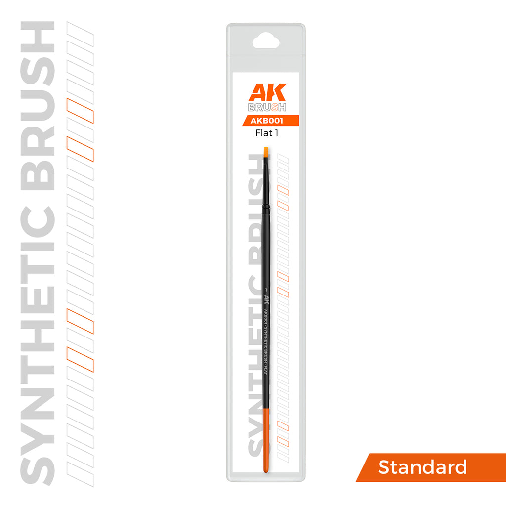 PREORDER AK Interactive - Brushes - Synthetic Brush - Flat 1