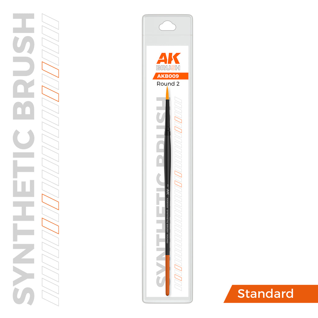 PREORDER AK Interactive - Brushes - Synthetic Brush - Round 2