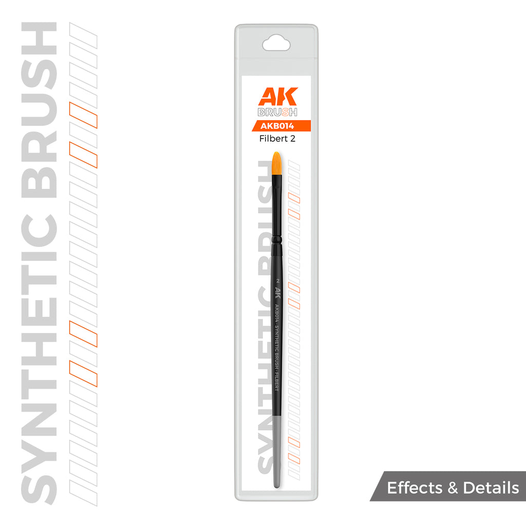 PREORDER AK Interactive - Brushes - Synthetic Brush - Filbert 2