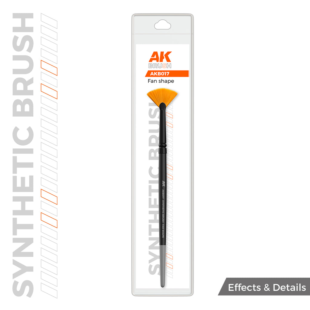 PREORDER AK Interactive - Brushes - Synthetic Brush - Fan Shape