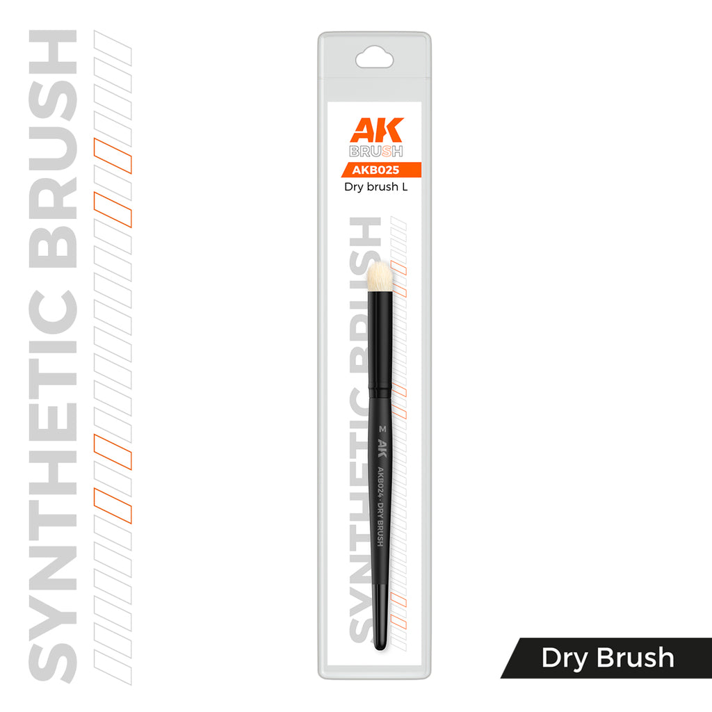 PREORDER AK Interactive - Brushes - Synthetic Dry Brush - L