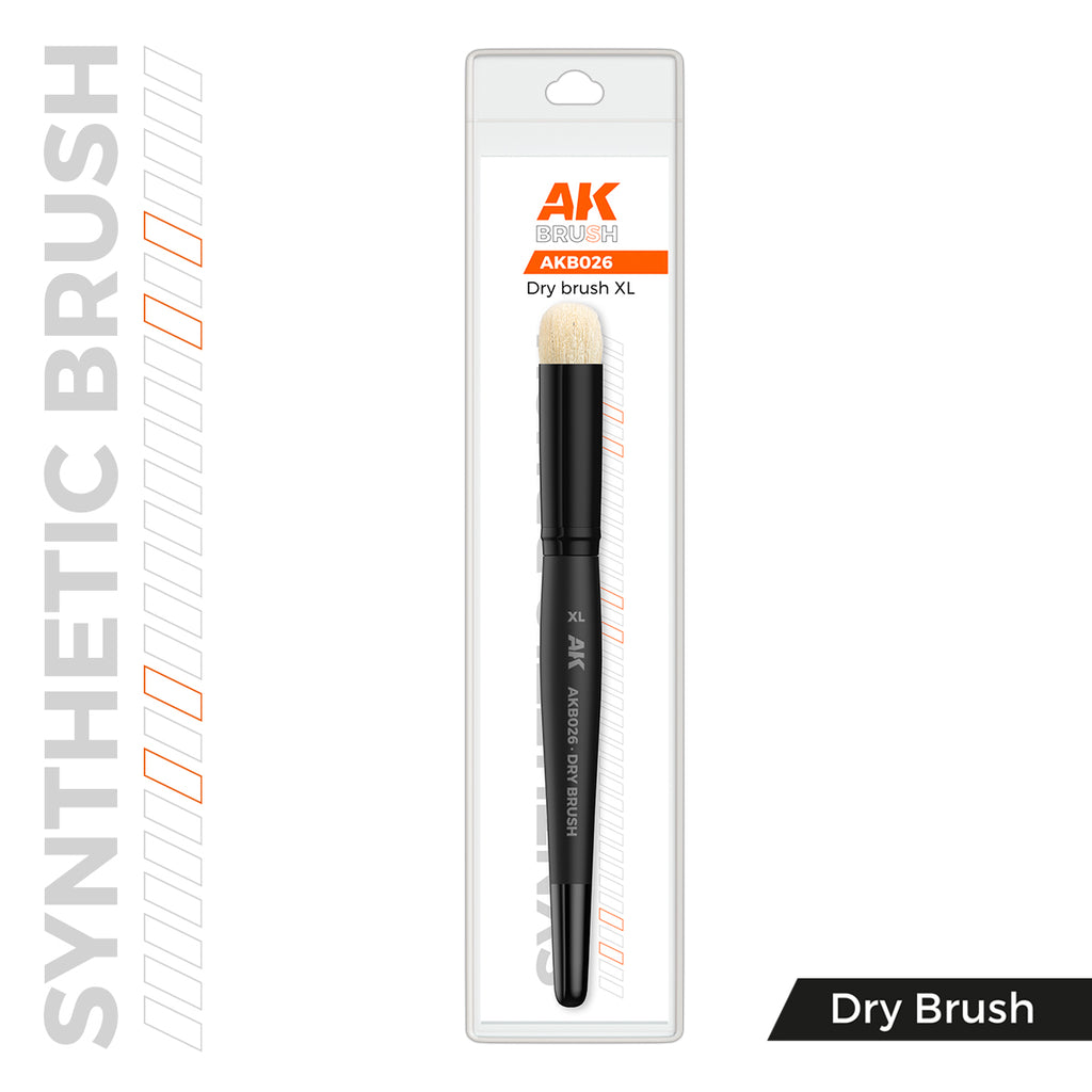 PREORDER AK Interactive - Brushes - Synthetic Dry Brush - Xl