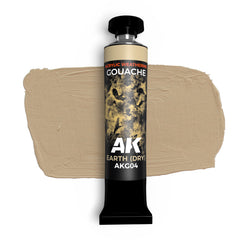 PREORDER AK Interactive - Gouache Paints - Earth (Dry) - Ak Gouache 20 Ml.
