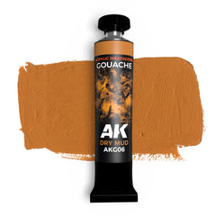 PREORDER AK Interactive - Gouache Paints - Dry Mud - Ak Gouache 20 Ml.