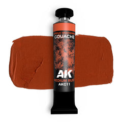 PREORDER AK Interactive - Gouache Paints - Medium Rust - Ak Gouache 20 Ml.