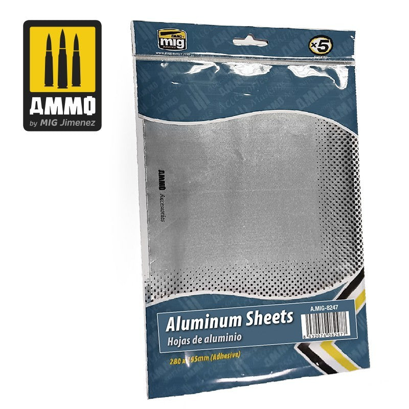 PREORDER Ammo by MIG - Accessories - Aluminium Sheets 280X195 Mm