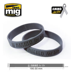 PREORDER Ammo by MIG - Merchandise - Ammo For Life: Cancer Research Donation Bracelet Large