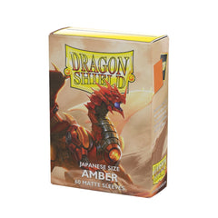 PREORDER Dragon Shield: Japanese Size Sleeves  Matte  Amber