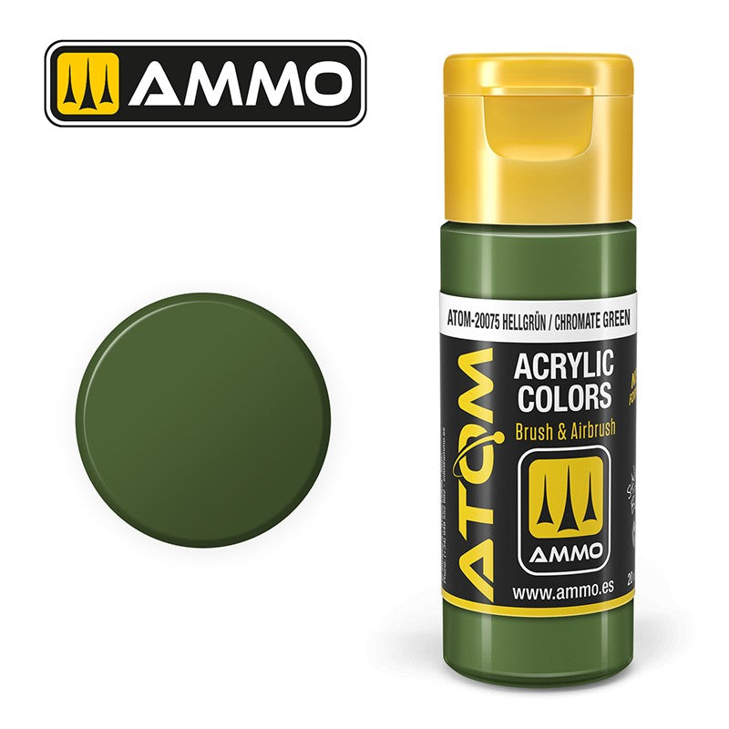 PREORDER Ammo by MIG - Atom Color - Hellgr������n / Chromate Green