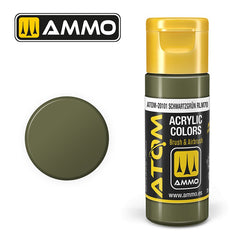 PREORDER Ammo by MIG - Atom Color - Schwartzgr������n Rlm70
