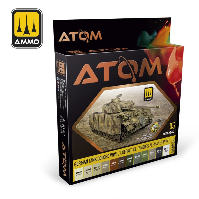 PREORDER Ammo by MIG - Atom Color - German Tank Colors Wwii Set