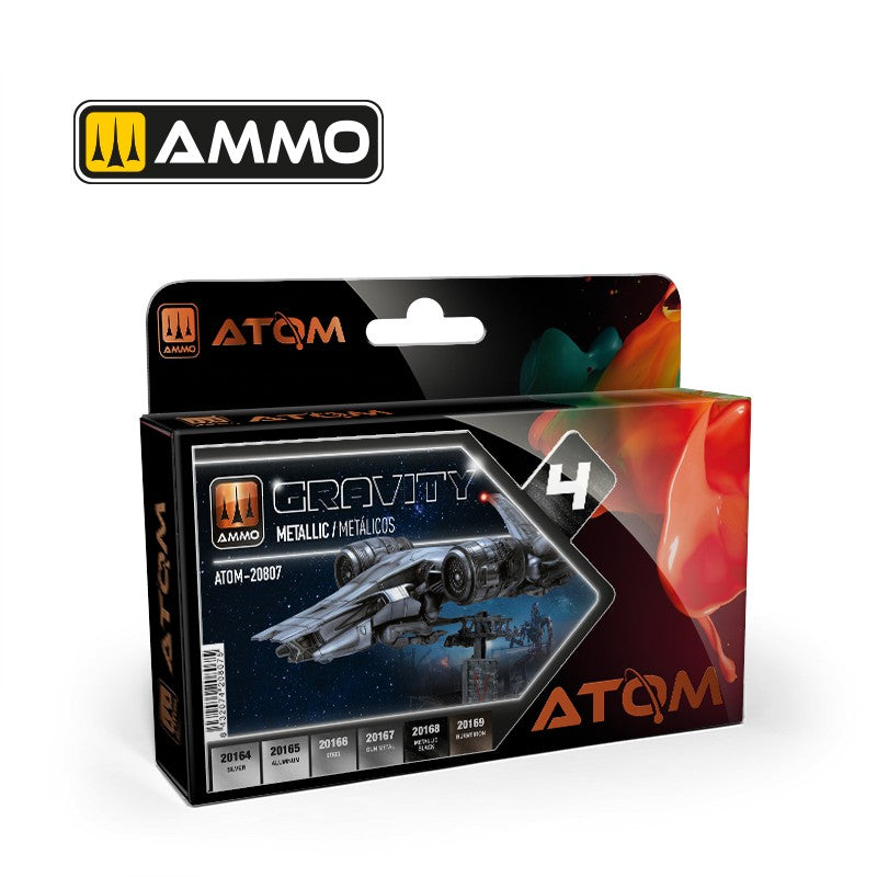 PREORDER Ammo by MIG - Atom Color - Gravity Set 4 - Metallic Set