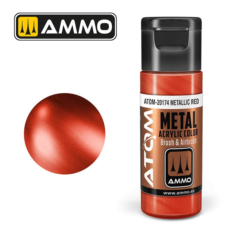 PREORDER Ammo by MIG - Atom Color - Metallic - Red 20ml