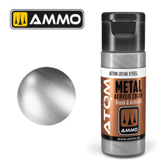 PREORDER Ammo by MIG - Atom Color - Metallic - Steel 20ml