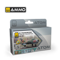 PREORDER Ammo by MIG - Atom Color - Mig-17 Polish Air Force Colors Set Set