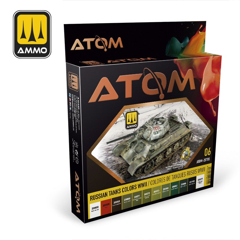 PREORDER Ammo by MIG - Atom Color - Russian Tank Colors Wwii Set