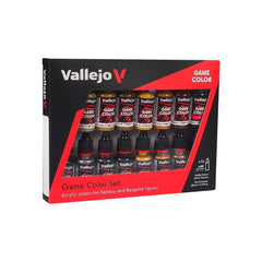 PREORDER Vallejo - Game Colour - Leather & Metal 16 Colour Set