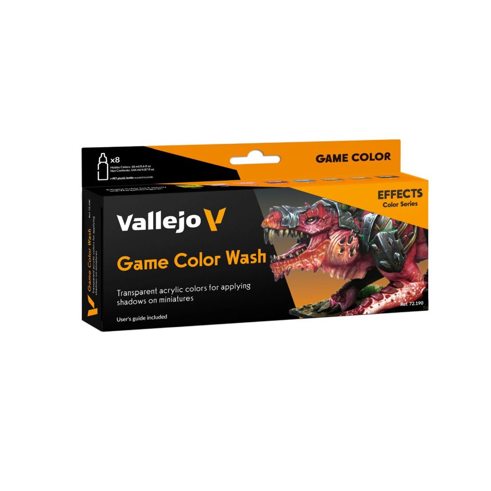 PREORDER Vallejo - Game Colour - Game Color Wash 8 Colour Set