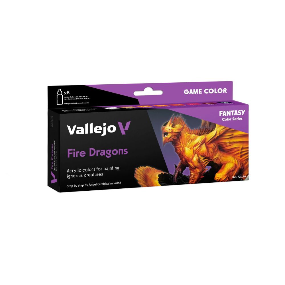 PREORDER Vallejo - Game Colour - Fire Dragons 8 Colour Set