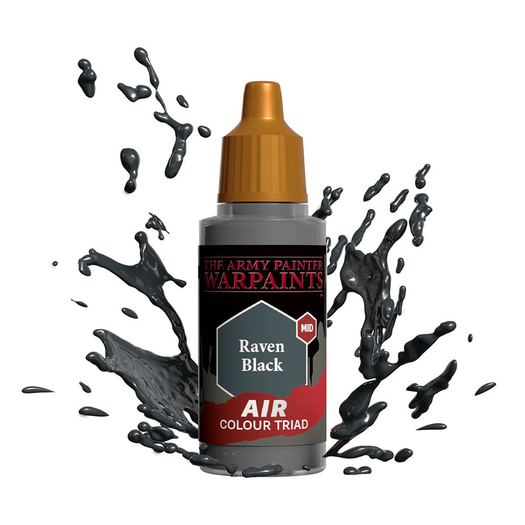 Army Painter Warpaints - Air Raven Black Acrylic Paint 18ml
