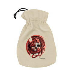 Q Workshop - Anne Stokes - Dice Pouch - Skull Embrace
