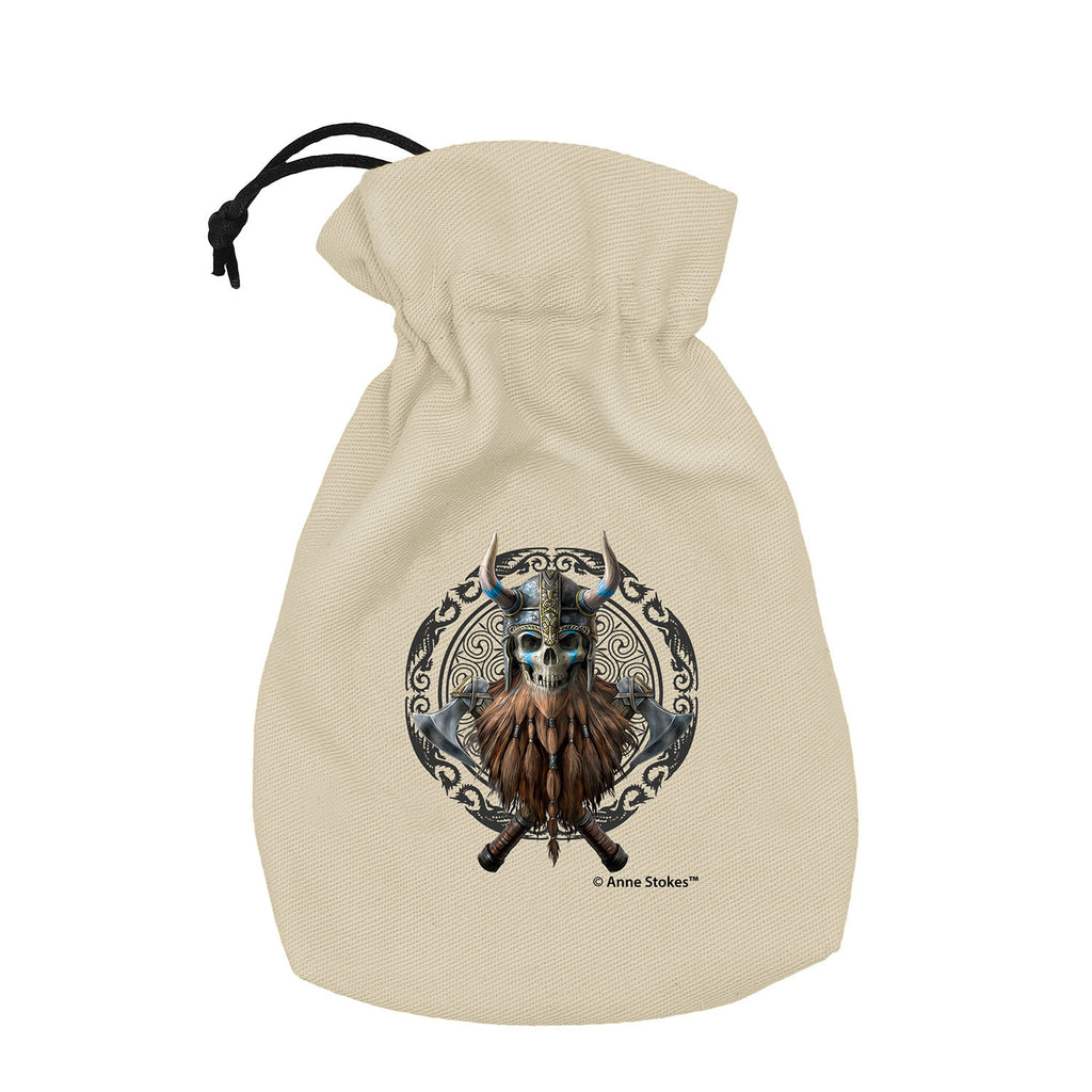 Q Workshop - Anne Stokes - Dice Pouch - Viking Skull