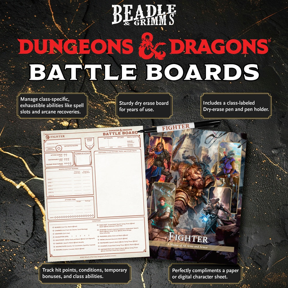 PREORDER Beadle and Grimms D&D Battle Board: Fighter