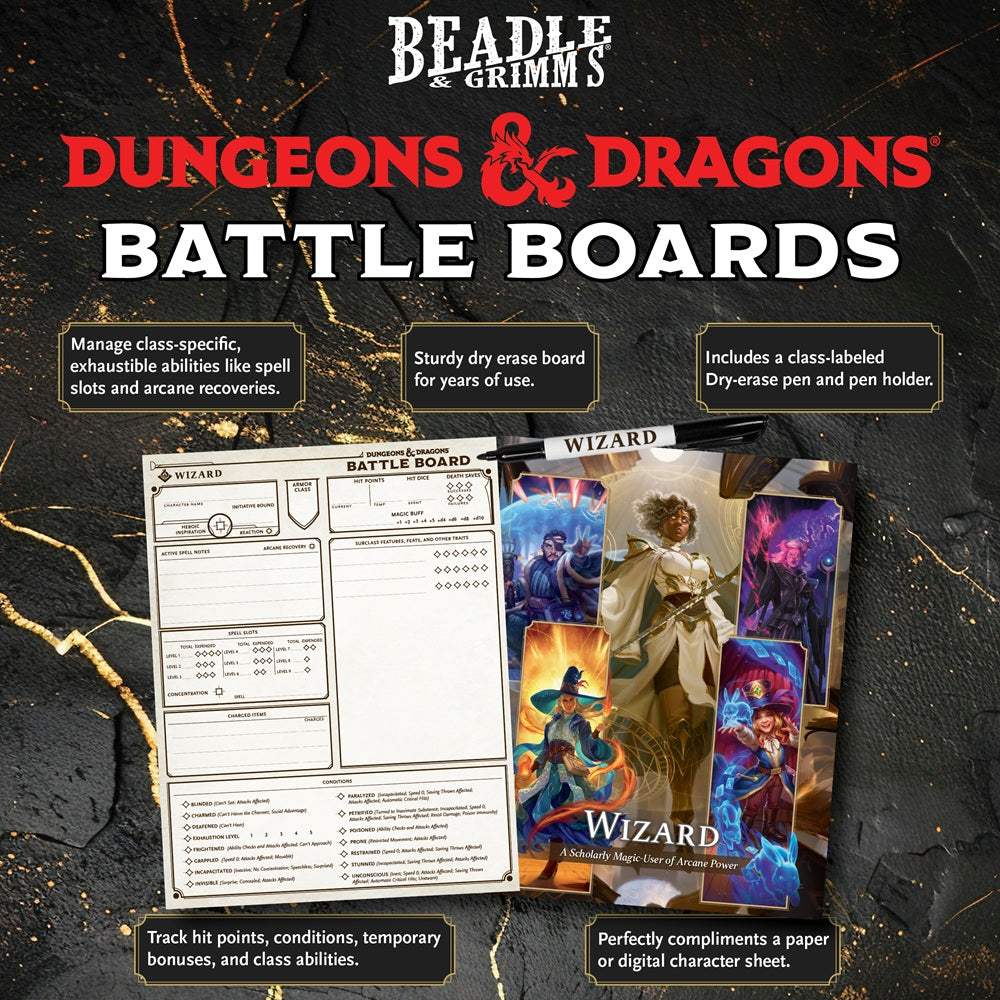 PREORDER Beadle and Grimms D&D Battle Board: Wizard