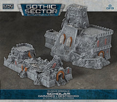 PREORDER Battlefield in a Box: Gothic Sector  Mundus Imperialis: Scholam (Damaged & Destroyed)