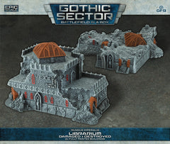 PREORDER Battlefield in a Box: Gothic Sector  Mundus Imperialis: Librarium (Damaged & Destroyed)