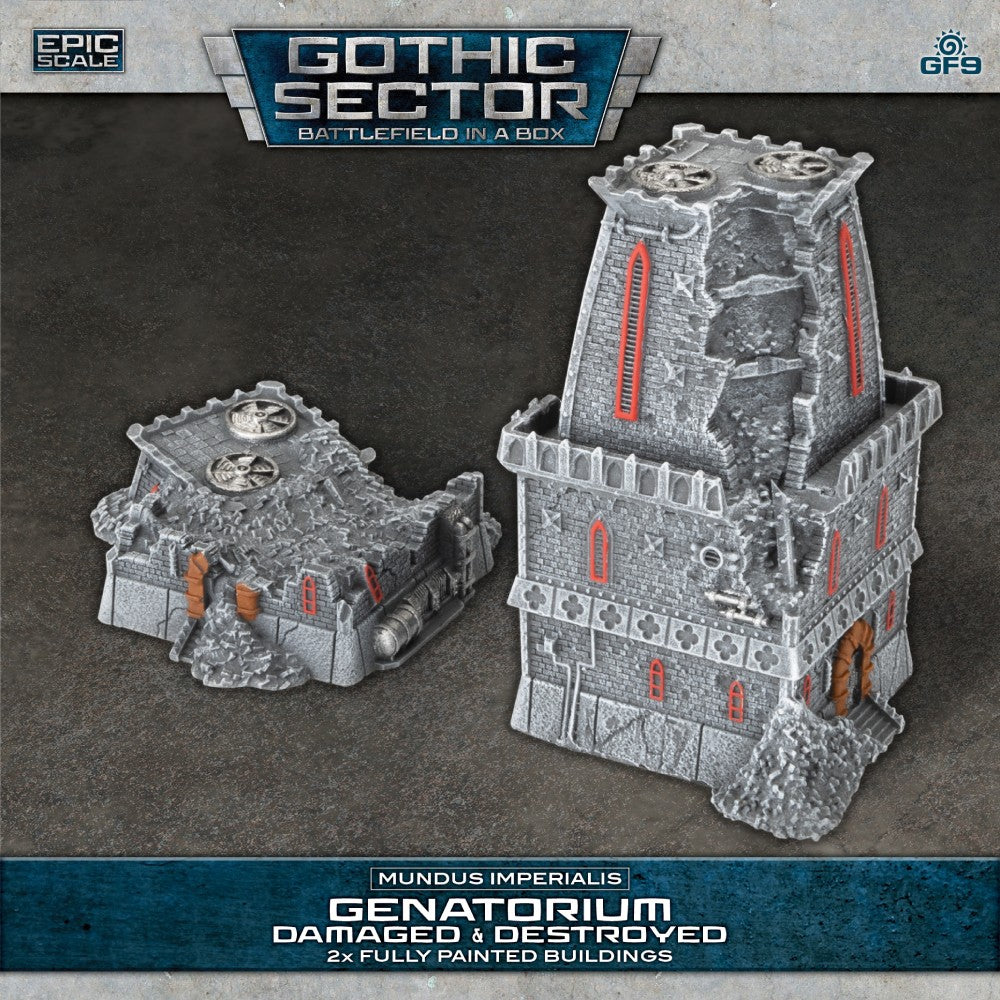 PREORDER Battlefield in a Box: Gothic Sector  Mundus Imperialis: Genatorium (Damaged & Destroyed)