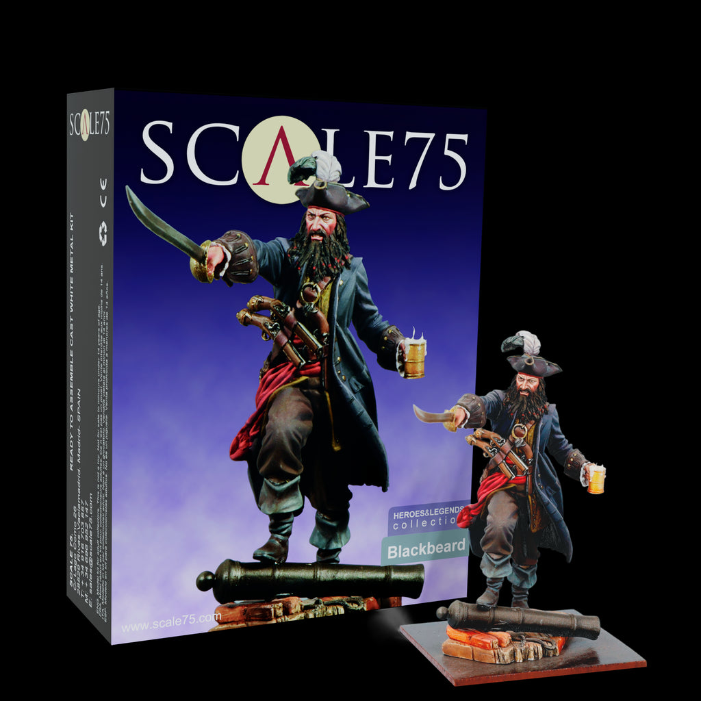 PREORDER Scale 75 Figures - Heroes and Legends - Blackbeard 75mm