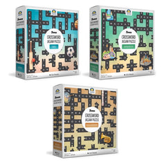 Bonza Crossword 100pce Puzzles - 3 Asst (Sports - Australian Cities - Musical Instruments)