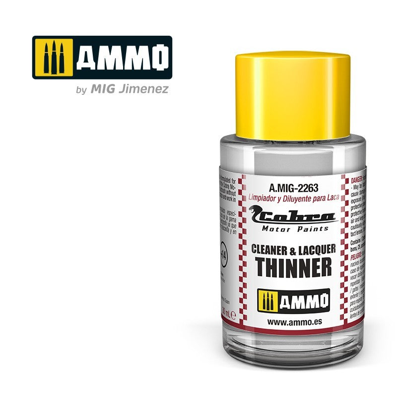 PREORDER Ammo by MIG - Cobra Motor - Cobra Motor Cleaner & Thinner Lacquer 30ml
